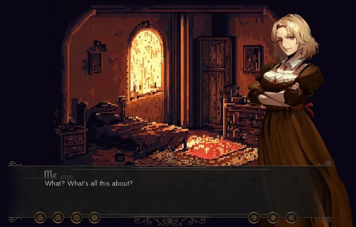 Cum Vampire gameplay screenshot 1 (Ren'Py adult game) by Enrayne – free download