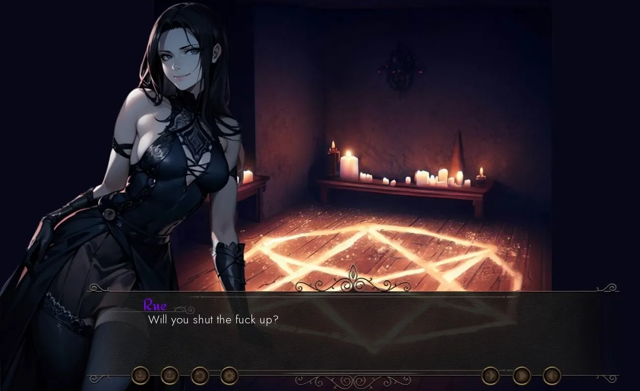 Cum Vampire gameplay screenshot 2 (Ren'Py adult game) by Enrayne – free download