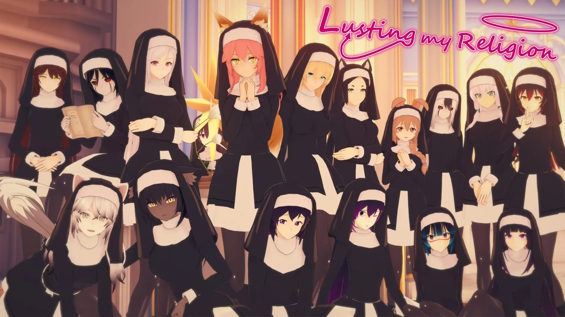 Lusting My Religion cover 0.1.5.3 – Ren'Py adult game by Pytem free download