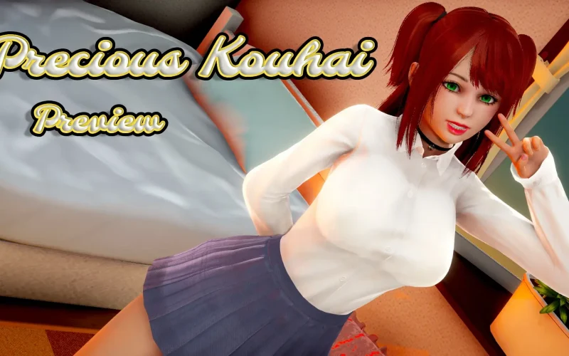 Precious Kouhai cover 0.3 – Ren'Py adult game by The Mithril Hourglass free download