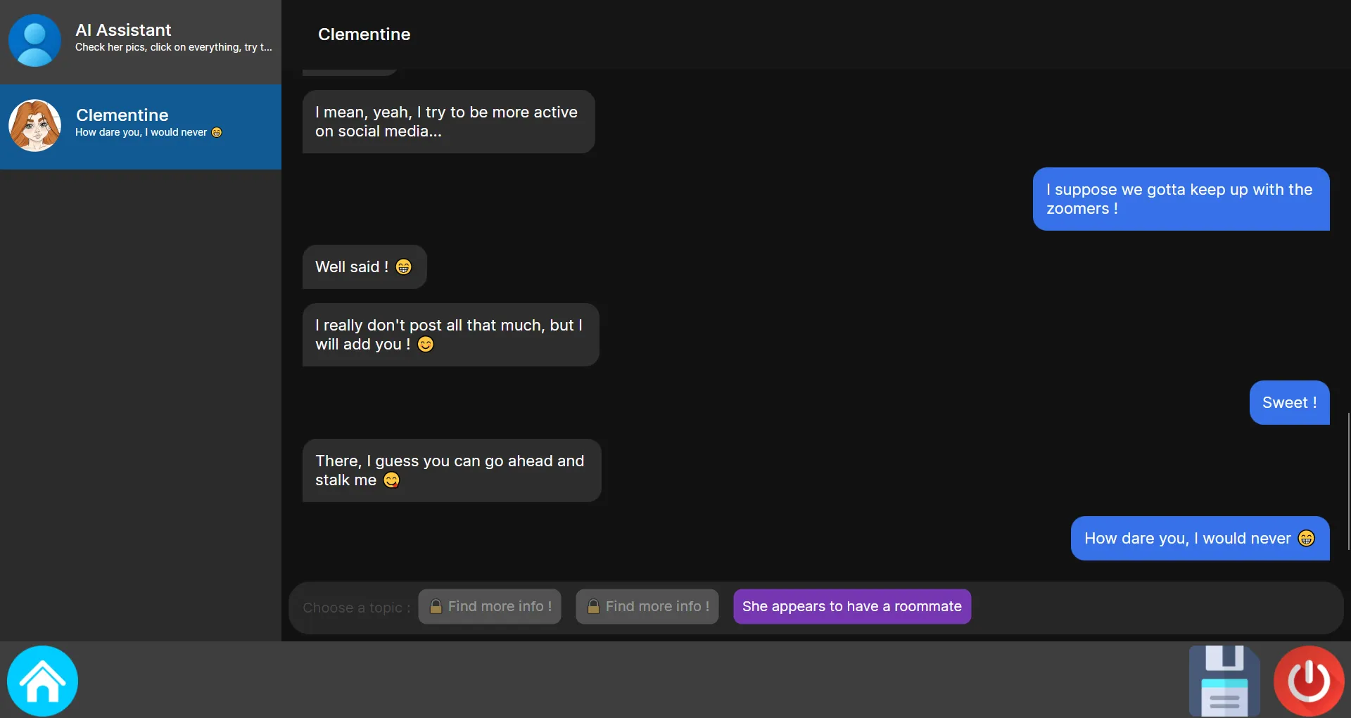 Dirty Chatting gameplay screenshot 3 (Others adult game) by Mimir Games – free download