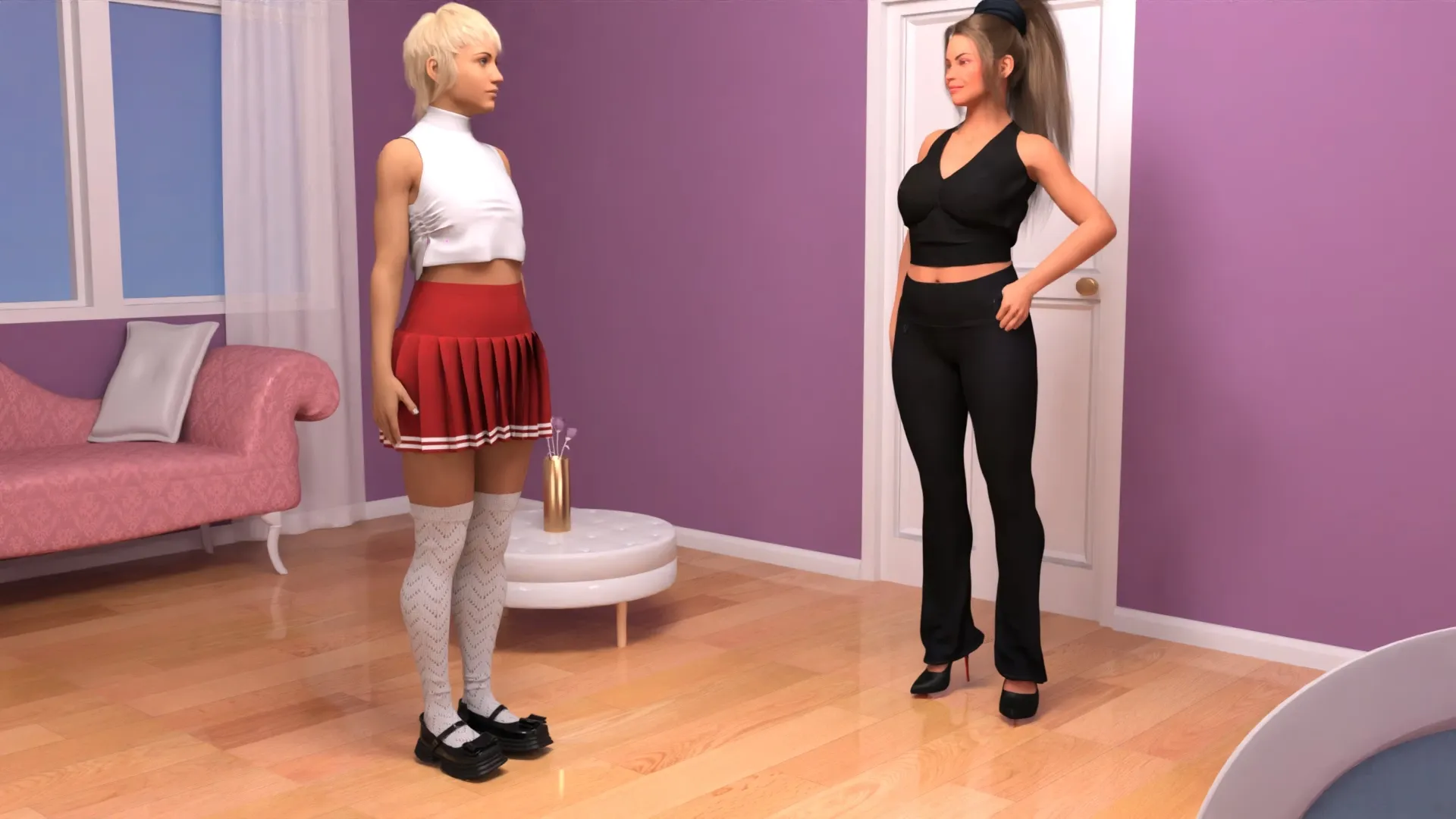 First Change gameplay screenshot 5 (Ren'Py adult game) by Fixers – free download