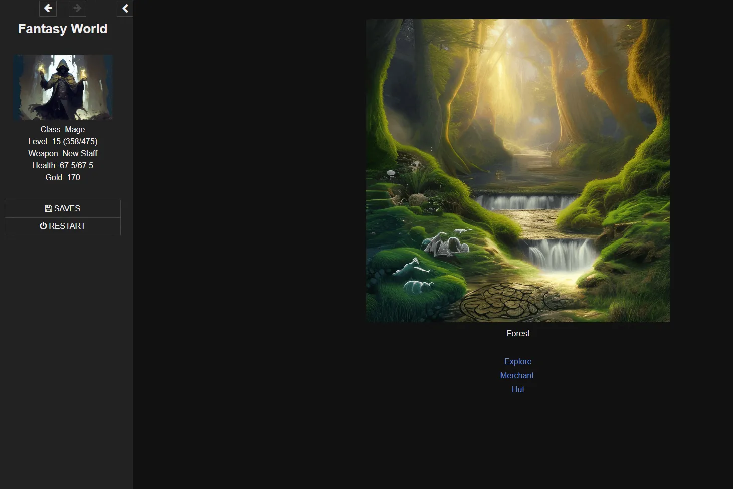 Fantasy World gameplay screenshot 6 (HTML adult game) by Big Zombie – free download