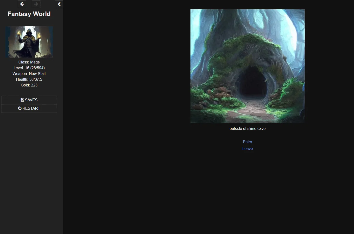 Fantasy World gameplay screenshot 5 (HTML adult game) by Big Zombie – free download