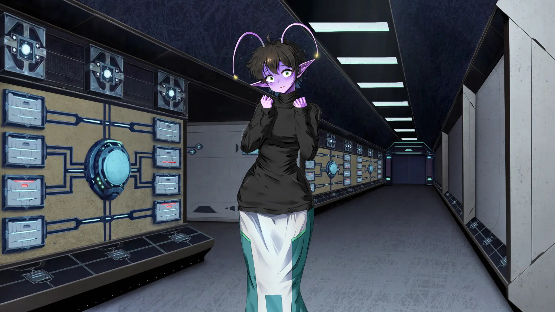 Galactic Love Utopia: Arrival gameplay screenshot 8 (Ren'Py adult game) by Kaijoseisoft – free download