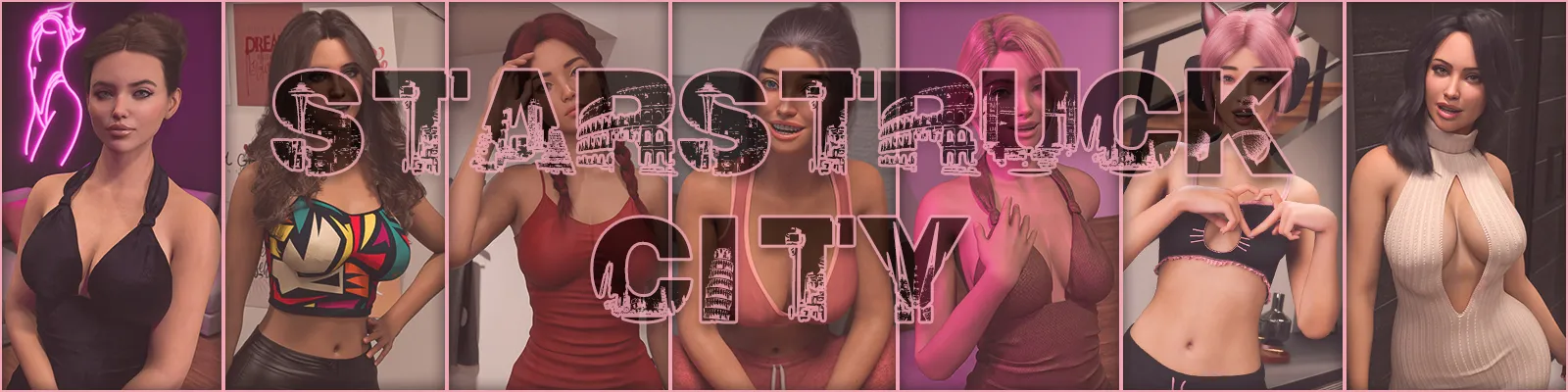 Starstruck City cover 0.3 – Ren'Py adult game by Desire Dice Games free download