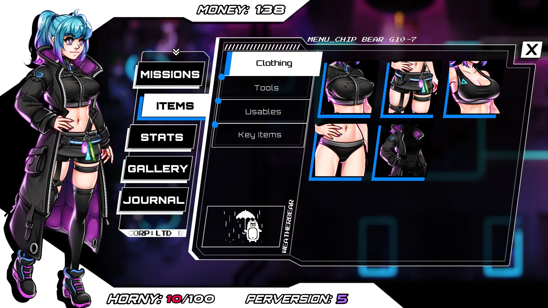 Third Crisis Neon Nights gameplay screenshot 2 (Unity adult game) by Anduo Games – free download