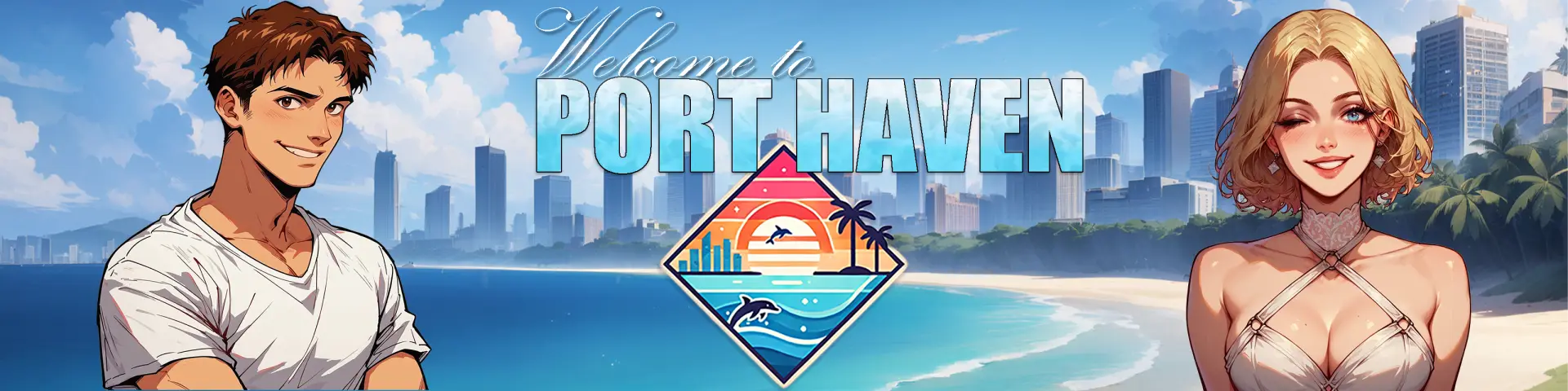 Welcome to Port Haven cover 0.8 – Ren'Py adult game by Sofia Skye free download