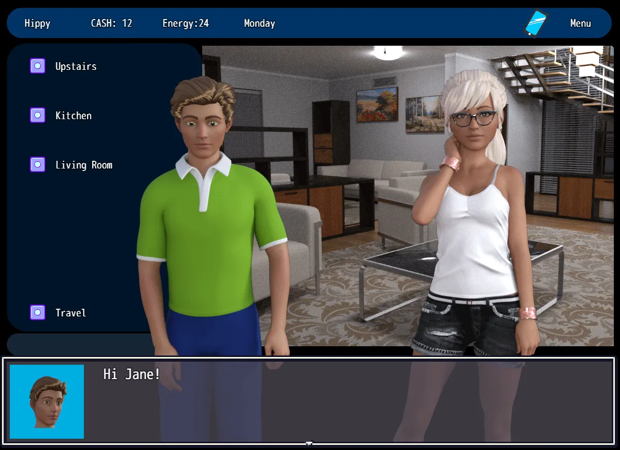 Reversed gameplay screenshot 6 (RPGM adult game) by HappyHGames – free download