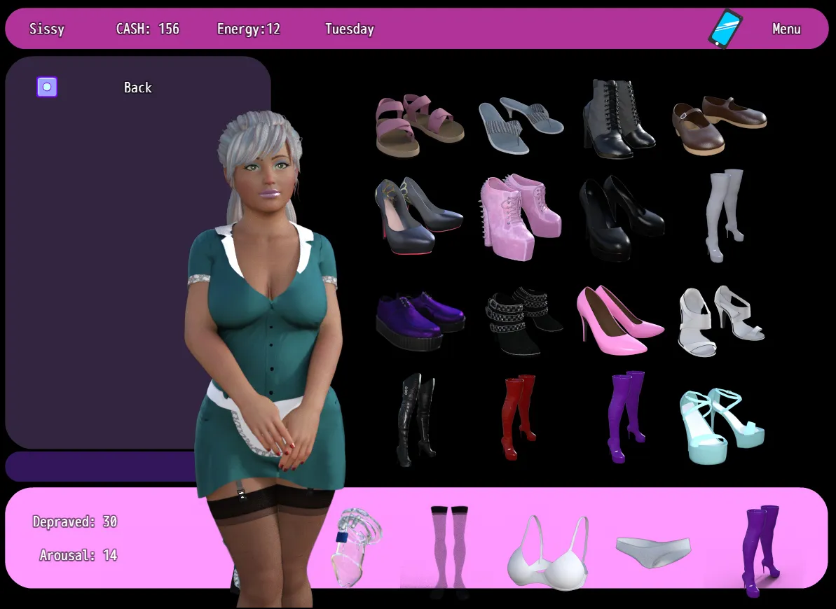 Reversed gameplay screenshot 4 (RPGM adult game) by HappyHGames – free download