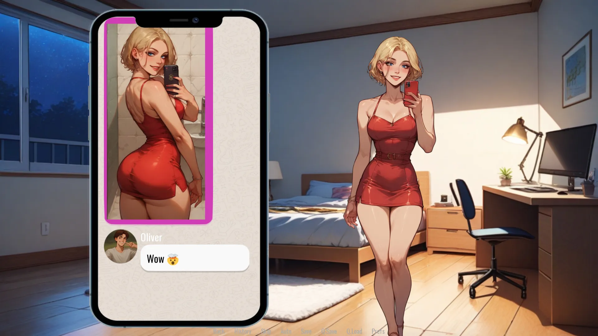 Welcome to Port Haven gameplay screenshot 4 (Ren'Py adult game) by Sofia Skye – free download