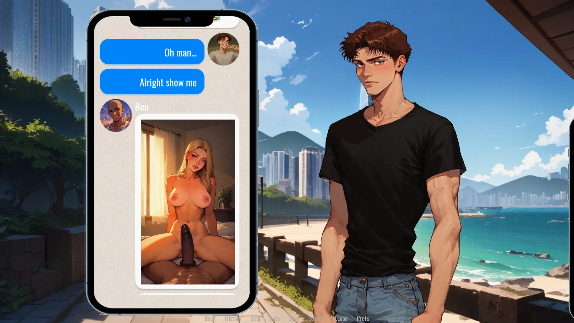 Welcome to Port Haven gameplay screenshot 6 (Ren'Py adult game) by Sofia Skye – free download