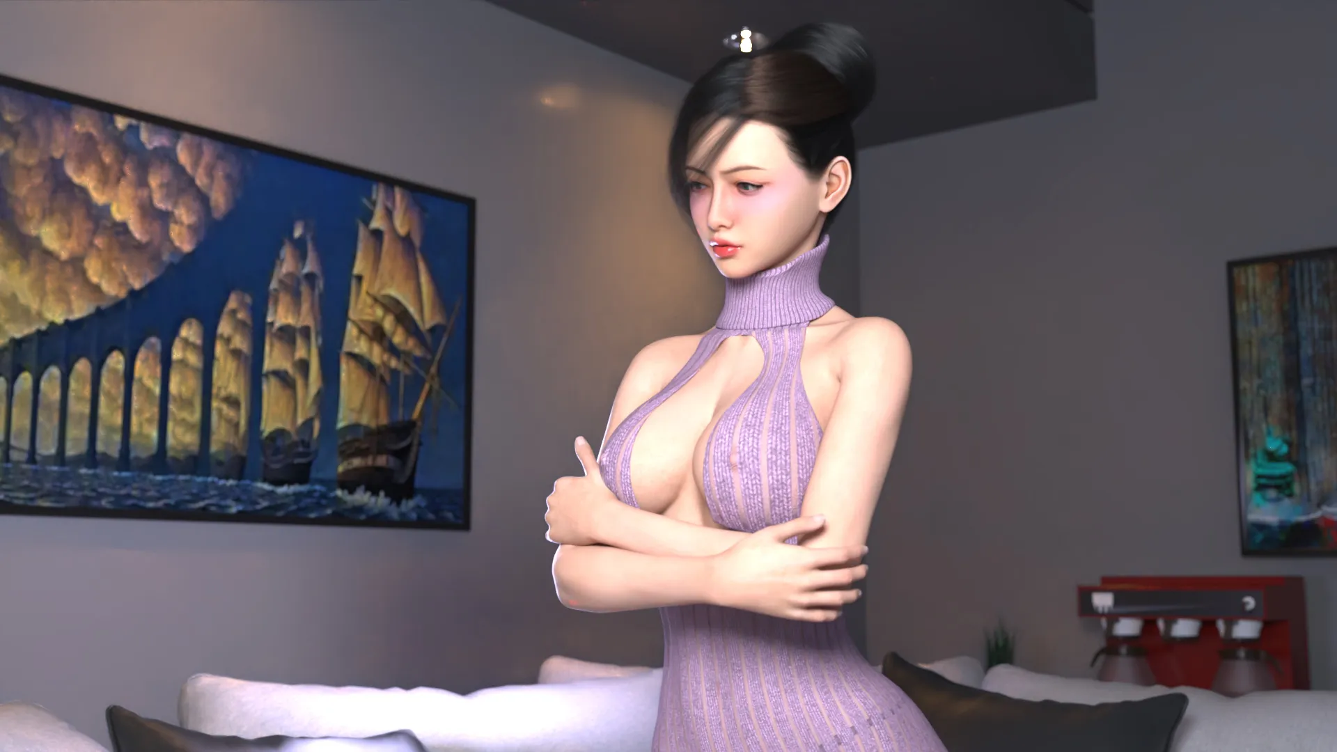Northern Lights: The Beginning gameplay screenshot 17 (Ren'Py adult game) by DarkStream Studio – free download