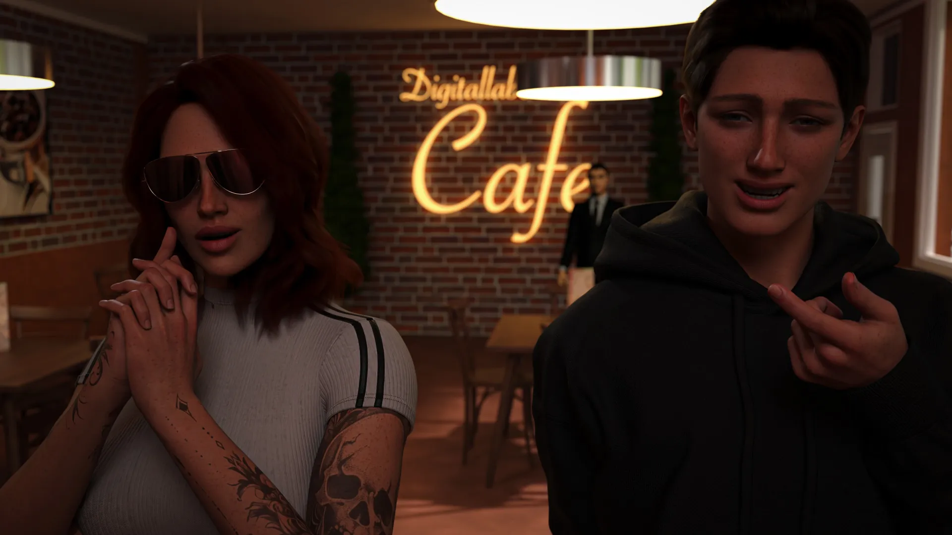 Between Duty and Love gameplay screenshot 13 (Ren'Py adult game) by DigitalJPlayground – free download