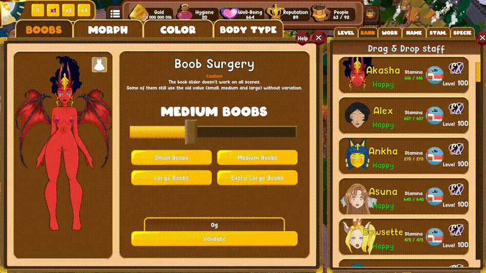 Nymphomania Fantasy Town gameplay screenshot 7 (Unity adult game) by Unifox Game Studio – free download