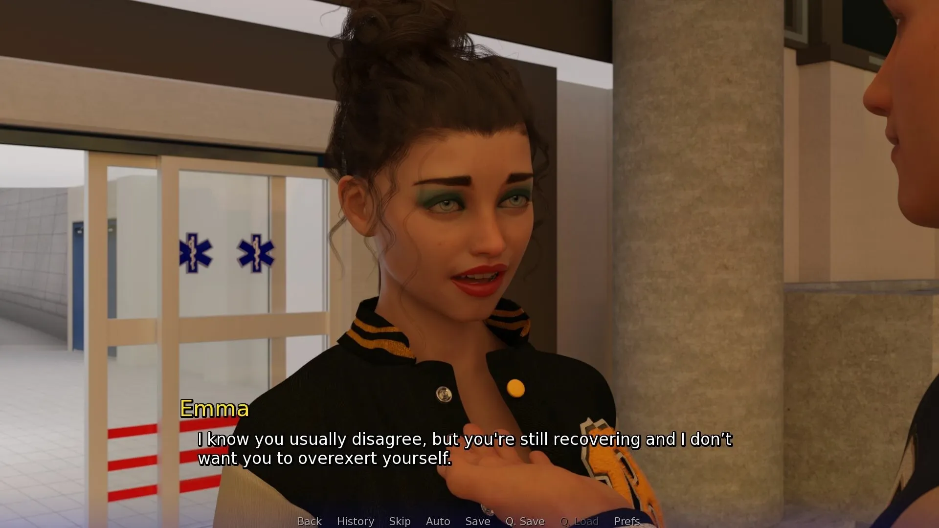 Back to the College gameplay screenshot 10 (Ren'Py adult game) by Gentle Wolf Games – free download