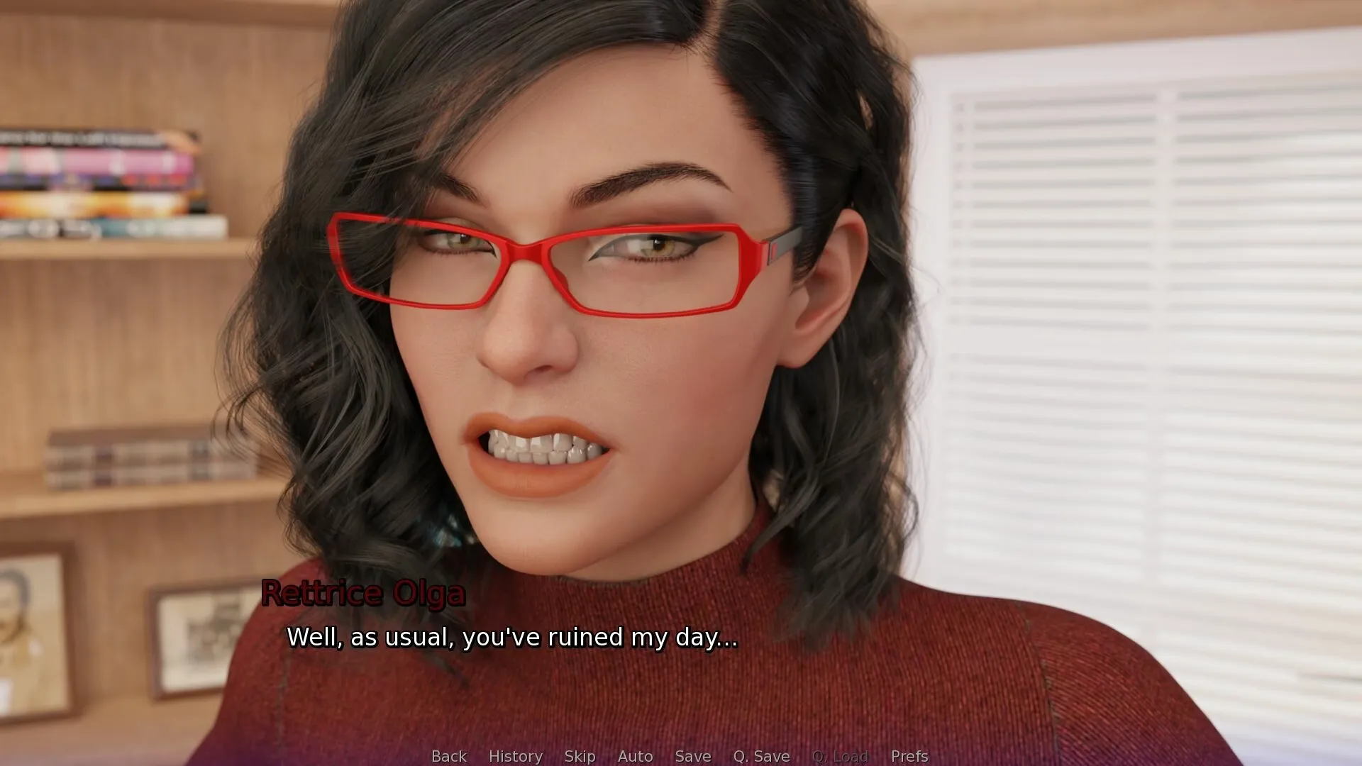 Back to the College gameplay screenshot 9 (Ren'Py adult game) by Gentle Wolf Games – free download