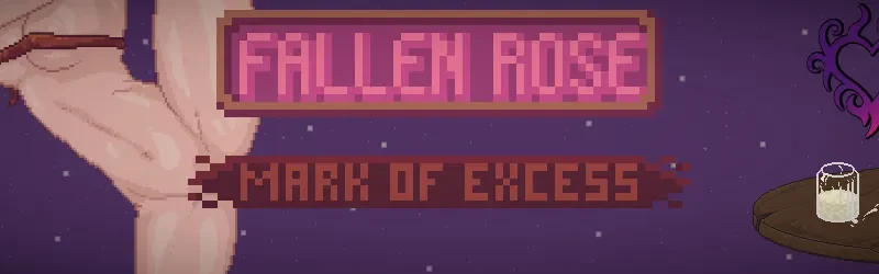 Fallen Rose Mark of Excess cover 0.4.0 – Godot adult game by LustSMith Games free download