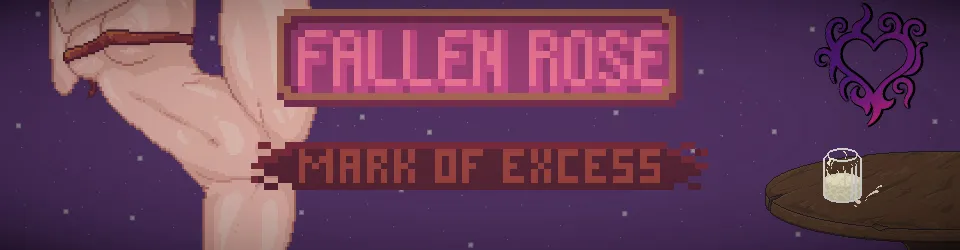 Fallen Rose Mark of Excess cover 0.4.0 – Godot adult game by LustSMith Games free download