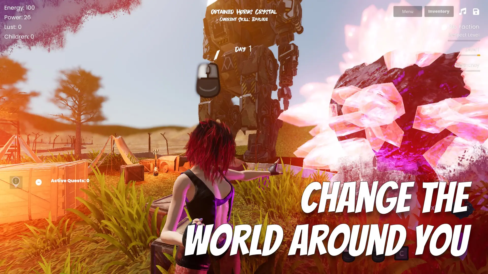 Lustful Apocalypse gameplay screenshot 1 (Godot adult game) by Demon Alter Studios – free download