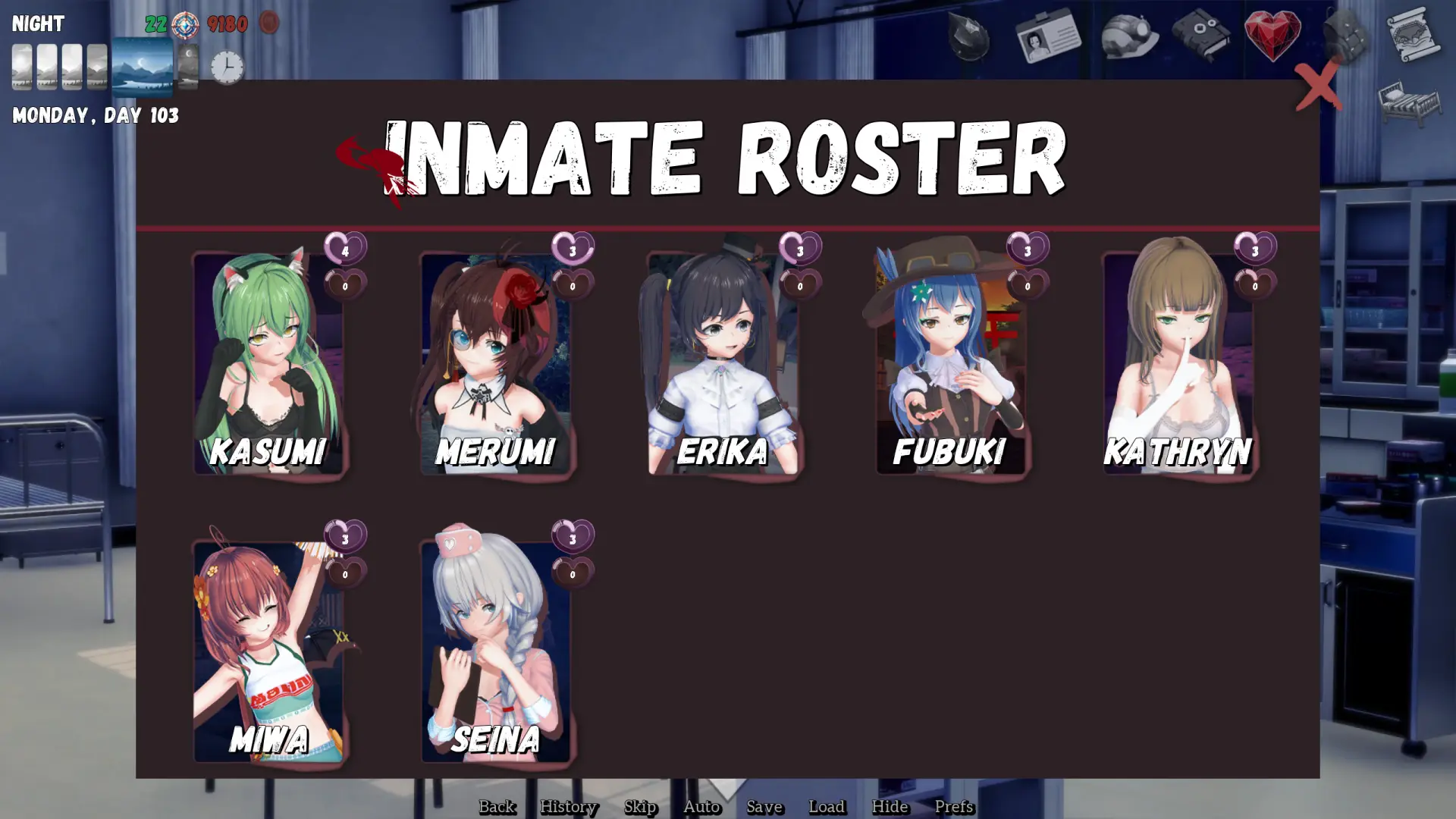Crimson Prison gameplay screenshot 16 (Ren'Py adult game) by Dajimess – free download