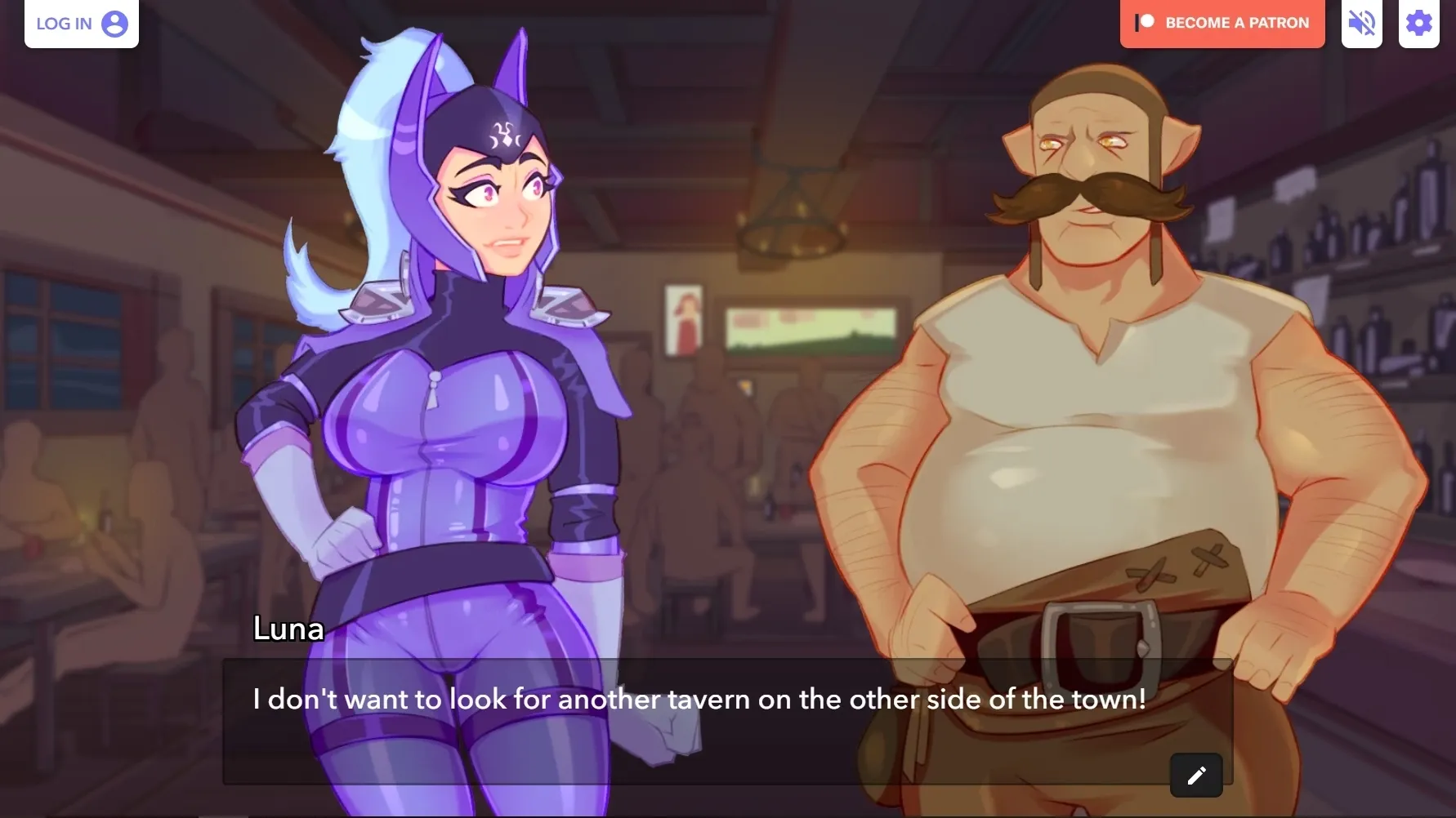 Luna in the Tavern gameplay screenshot 9 (Others adult game) by TitDang – free download