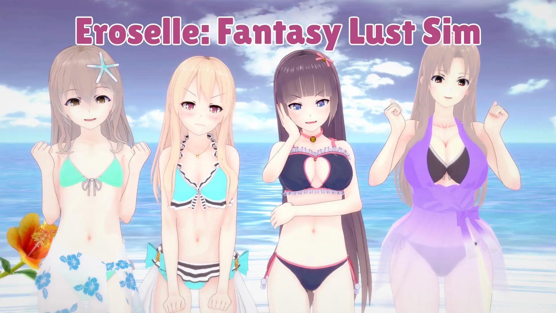 Eroselle Fantasy Lust Sim cover 0.2.1 – Ren'Py adult game by Lust Works Studio free download