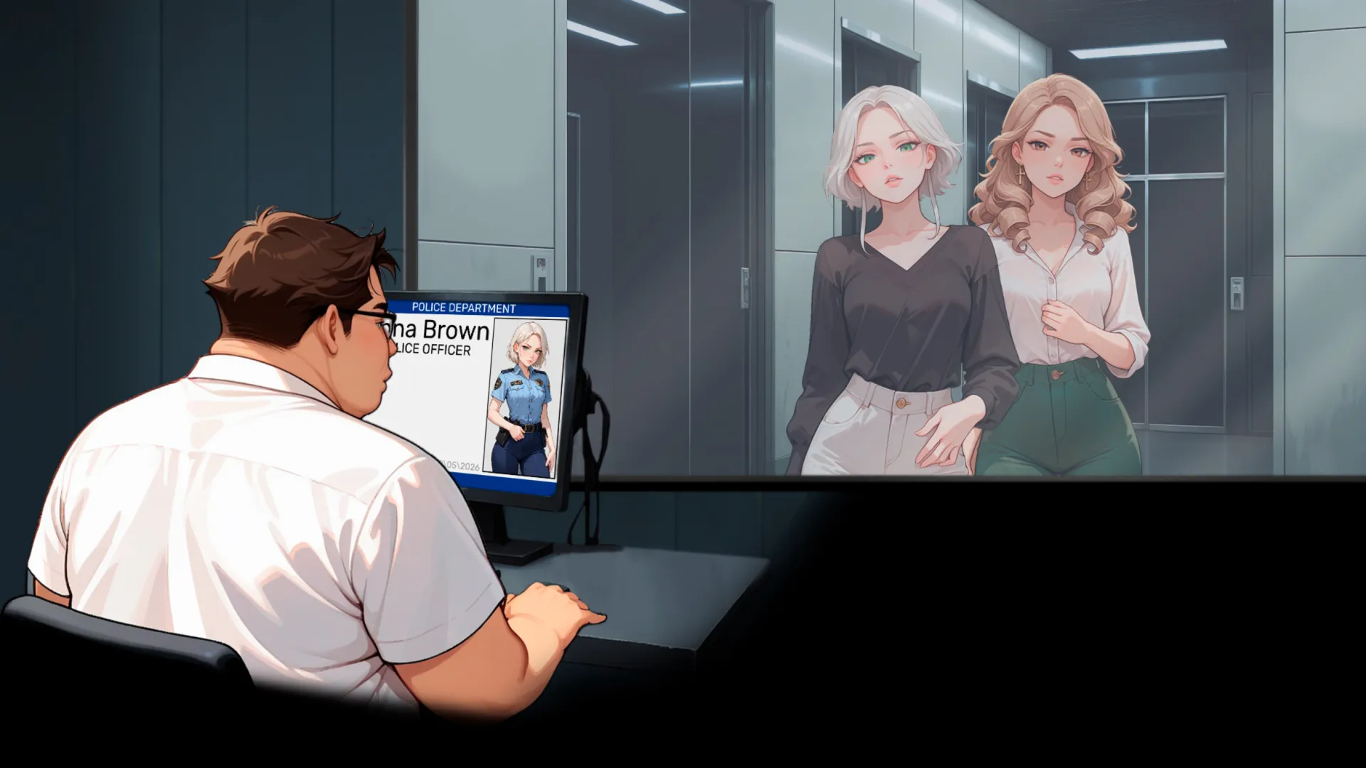 Cops and Vices gameplay screenshot 1 (Ren'Py adult game) by BrownHair – free download