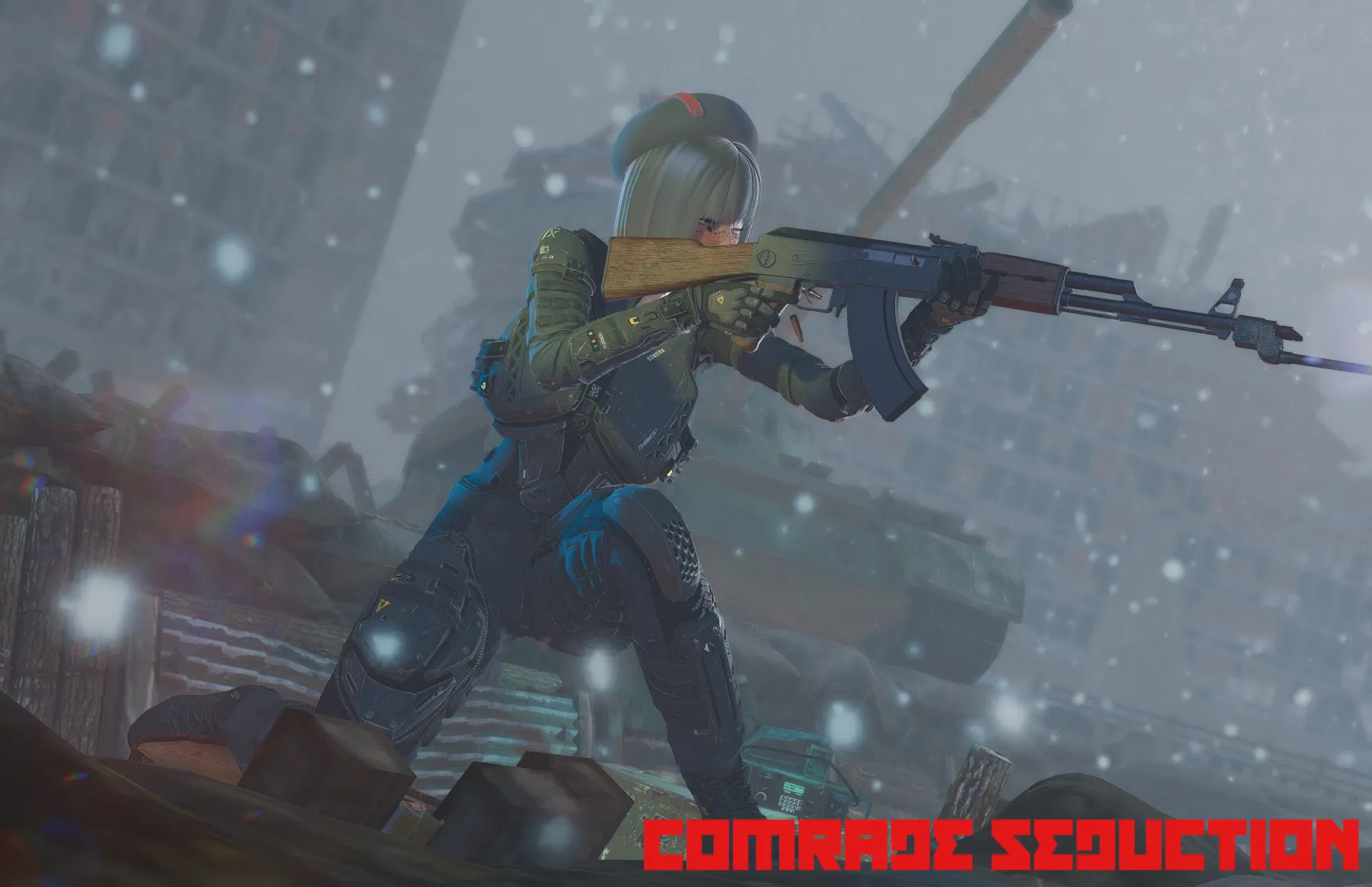 Comrade Seduction gameplay screenshot 1 (Ren'Py adult game) by North Static – free download