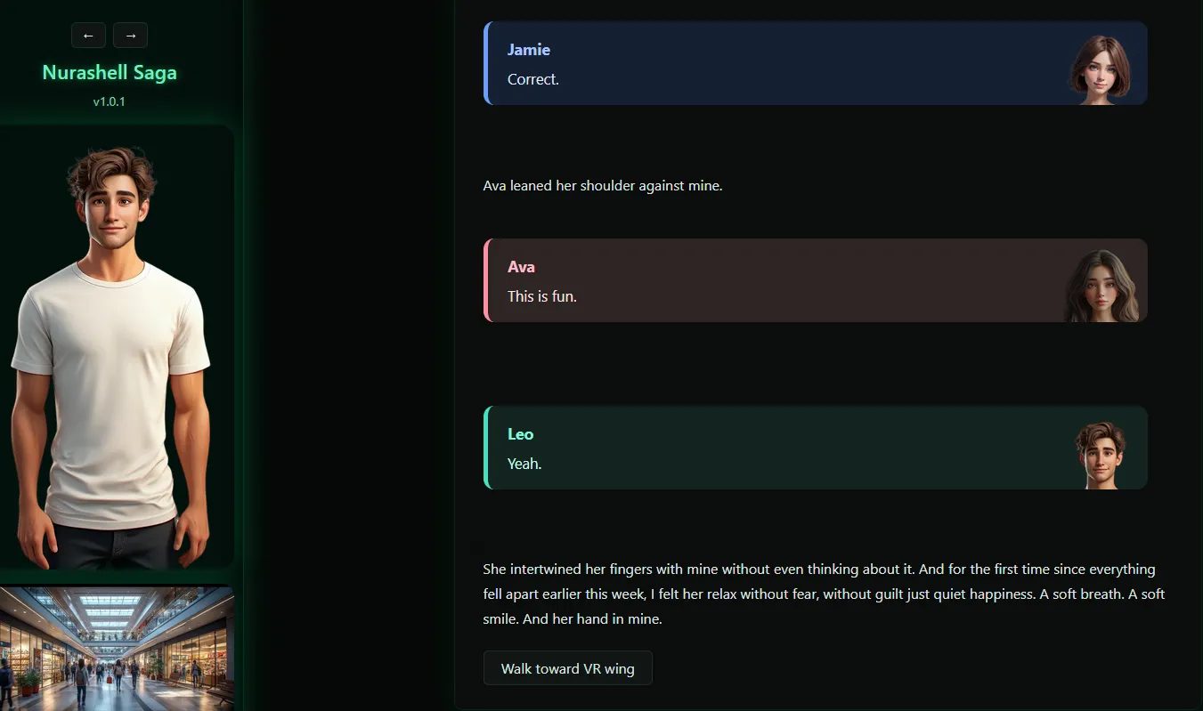 Nurashell Saga Eidolon gameplay screenshot 5 (HTML adult game) by Nurashell Games nurashell-saga-lore, – free download