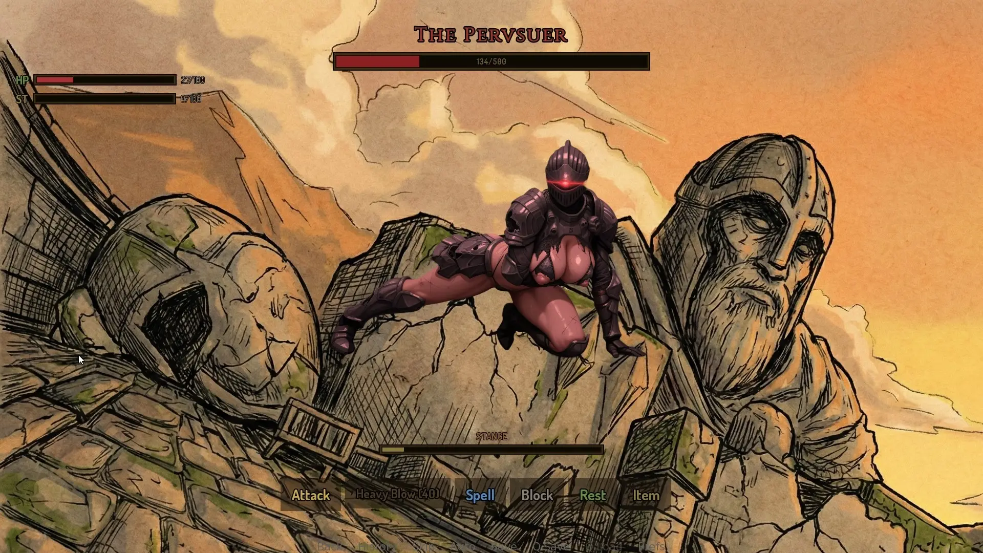 LustSouls gameplay screenshot 6 (Ren'Py adult game) by BigBoneGames – free download