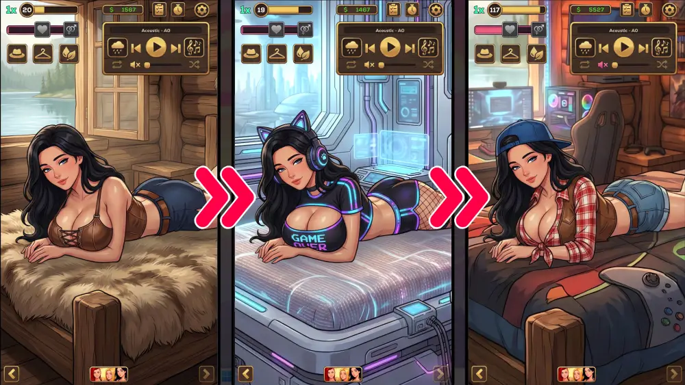Dane Lo-Fi gameplay screenshot 5 (Unity adult game) by Bosom – free download