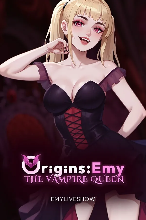 EmyLiveShow Origins: Emy the Vampire Queen cover Final – Unity adult game by Team Emily free download