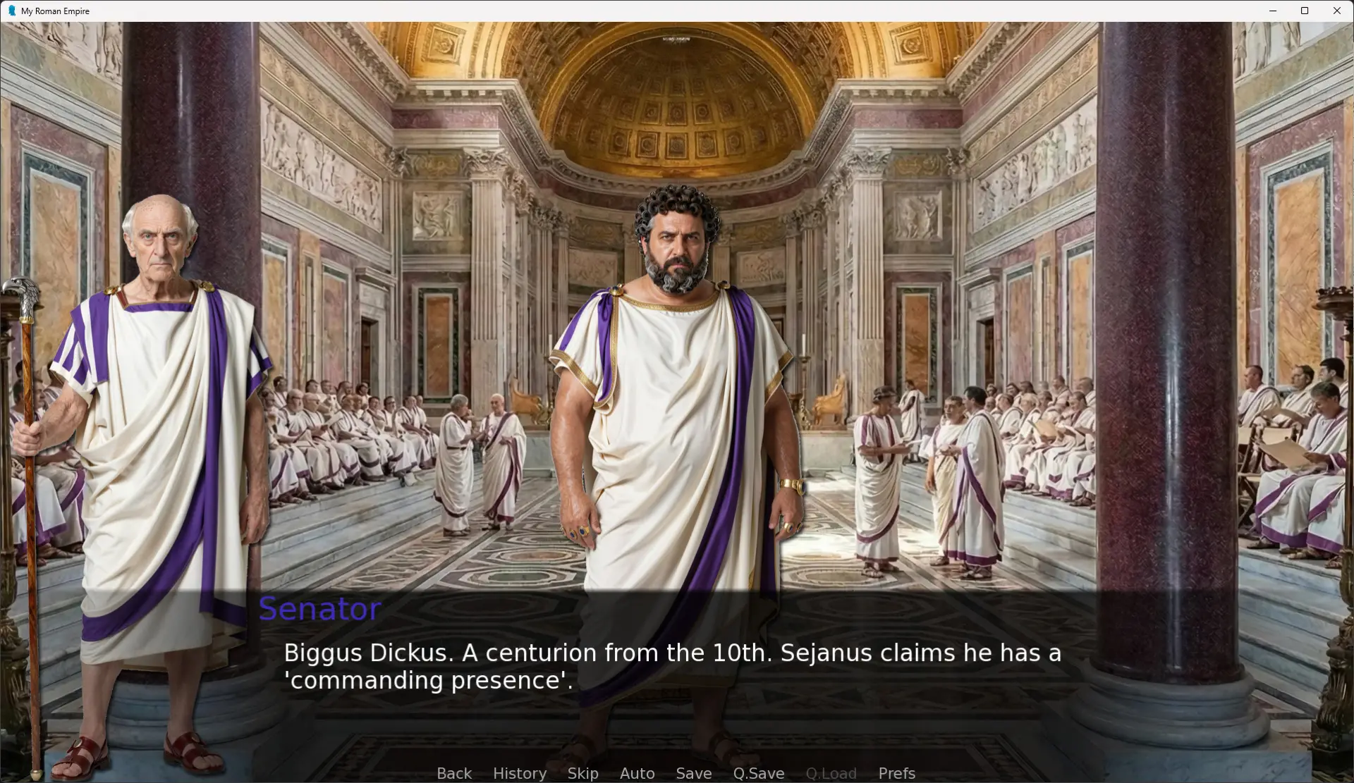 My Roman Empire gameplay screenshot 9 (Ren'Py adult game) by Tiki_Games – free download