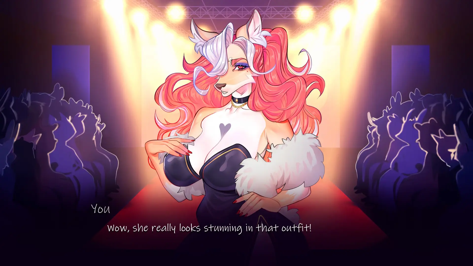 Furry Superstar gameplay screenshot 1 (Ren'Py adult game) by Dirty Fox Games – free download