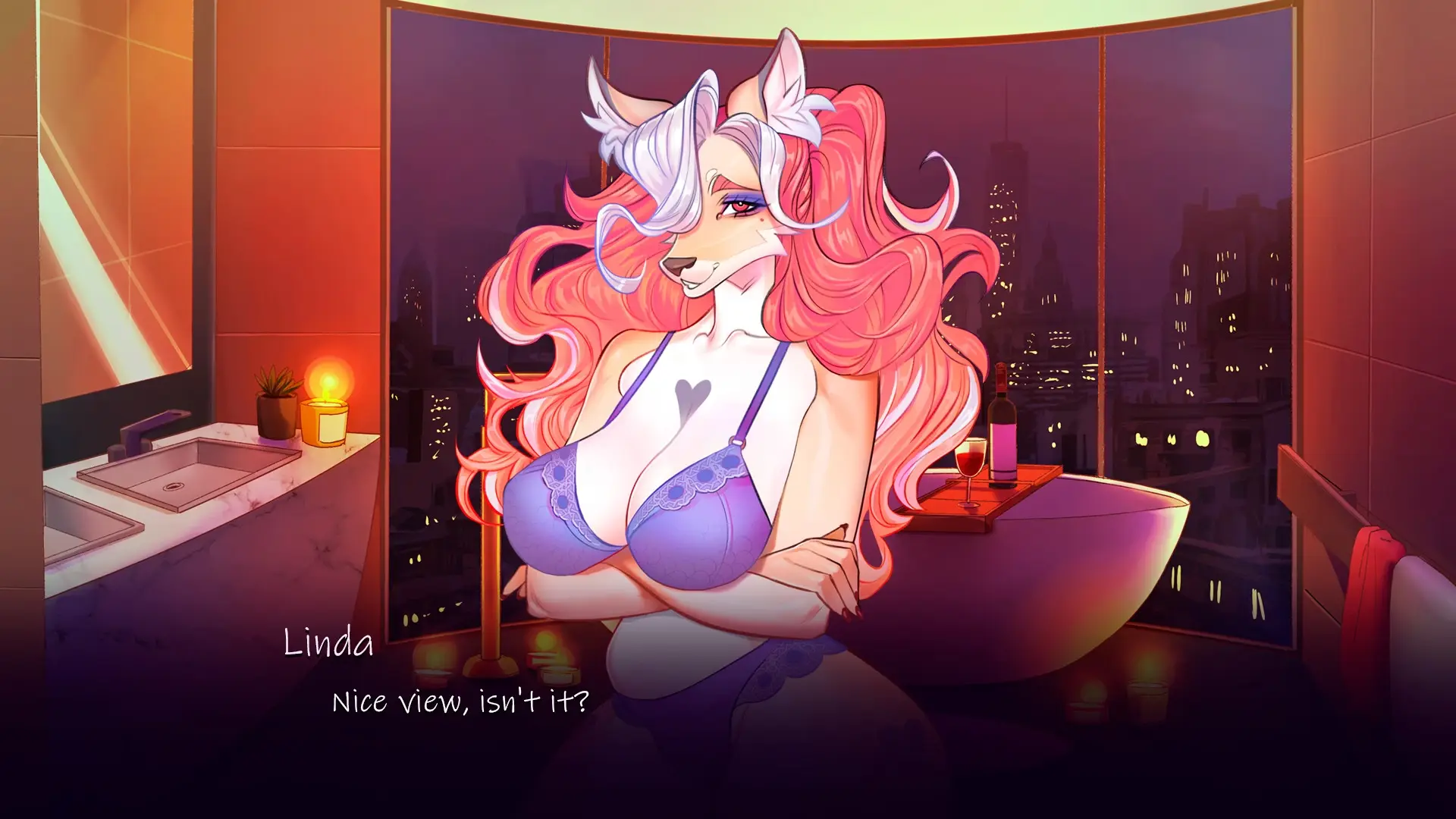 Furry Superstar gameplay screenshot 2 (Ren'Py adult game) by Dirty Fox Games – free download