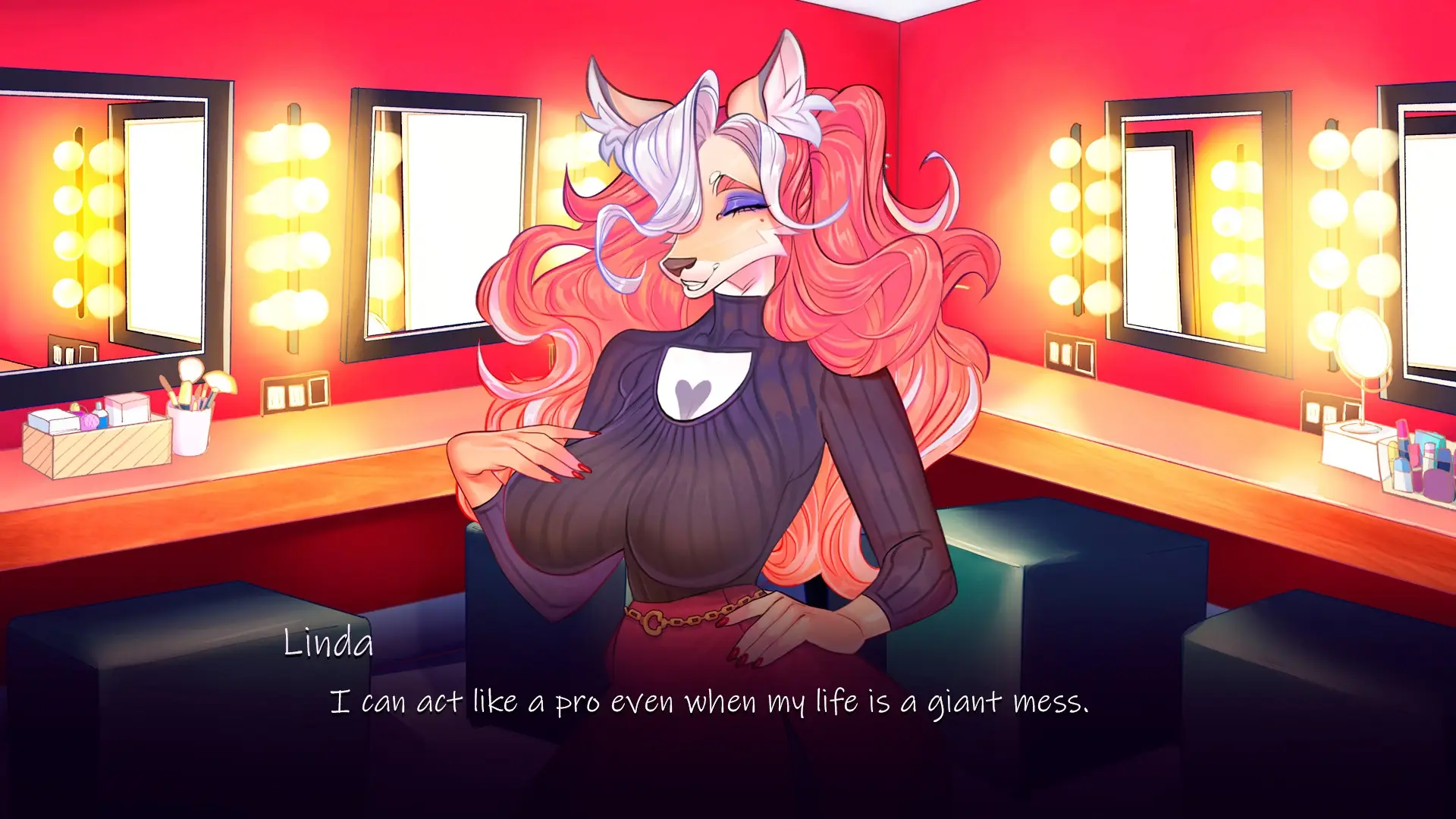 Furry Superstar gameplay screenshot 3 (Ren'Py adult game) by Dirty Fox Games – free download