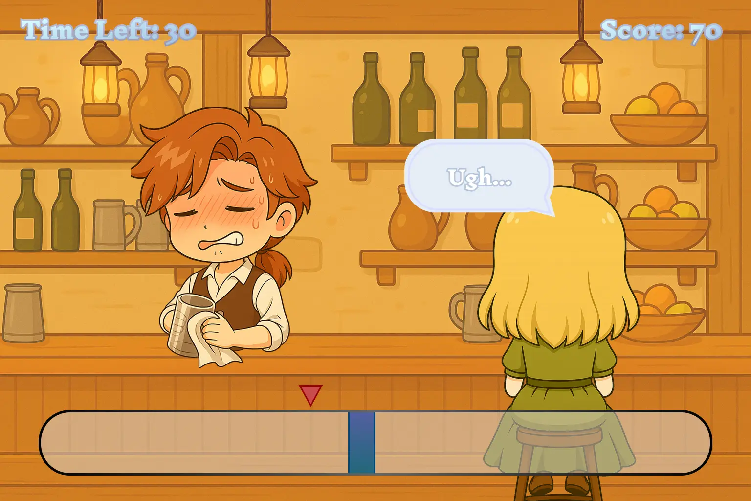 Debt Of Pleasure gameplay screenshot 6 (Ren'Py adult game) by Sali-sensei – free download