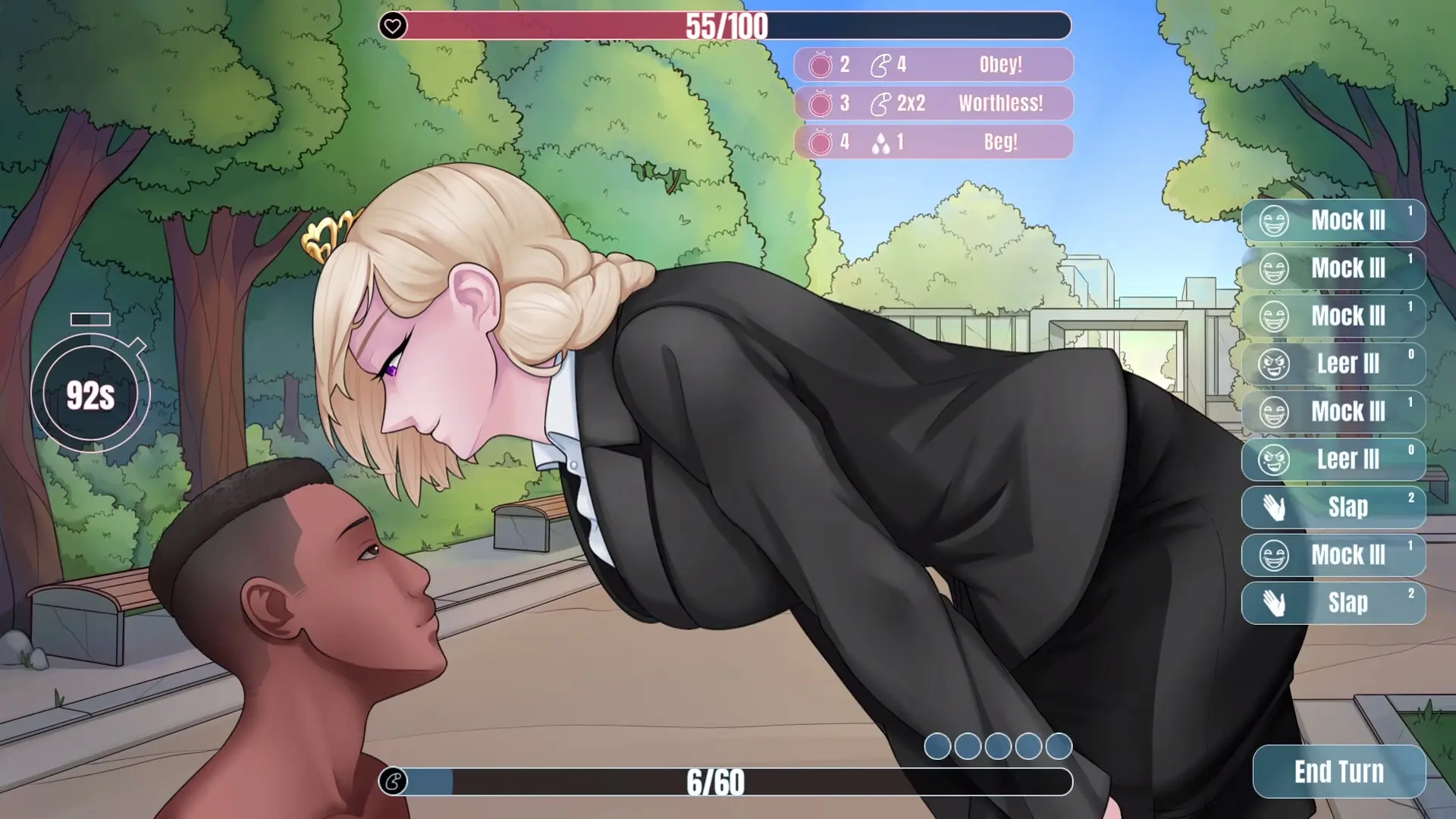 DommeBreaker gameplay screenshot 4 (Unity adult game) by Zee Vital/Swimming Rock – free download