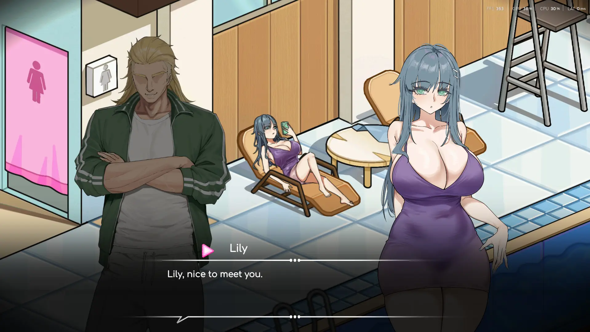Lifeguard Holic gameplay screenshot 10 (Ren'Py adult game) by Tiramisu/Big S Studio – free download