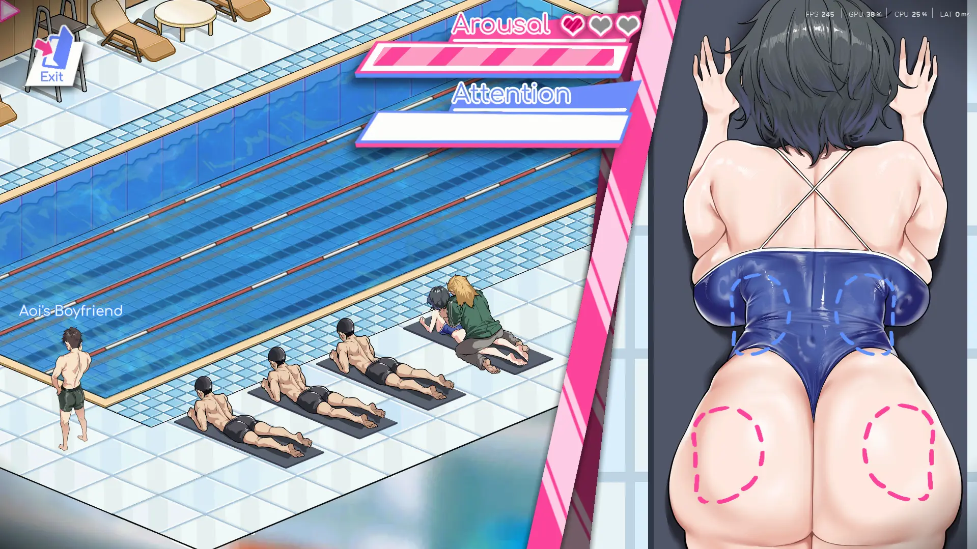 Lifeguard Holic gameplay screenshot 9 (Ren'Py adult game) by Tiramisu/Big S Studio – free download
