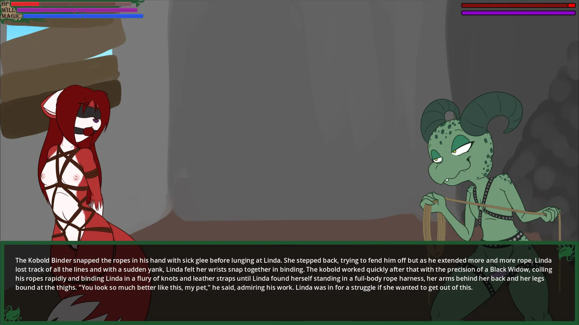 Warrior of the North Wood gameplay screenshot 4 (Others adult game) by CarolineTheWoof – free download