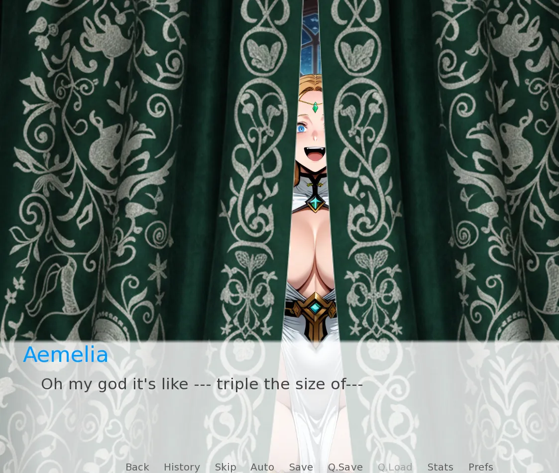Newlywed’s Tour of the Realm gameplay screenshot 1 (Ren'Py adult game) by Fishloaf – free download