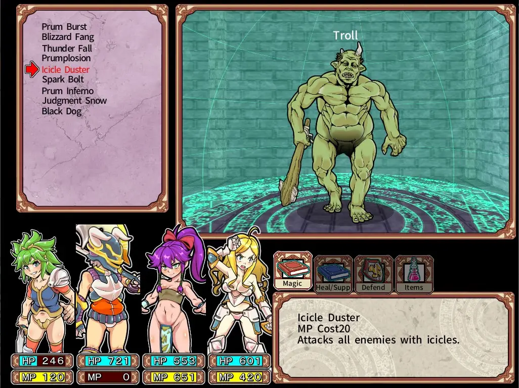 Dungeon of Erotic Master Reboot gameplay screenshot 3 (Others adult game) by Rusimarudou – free download