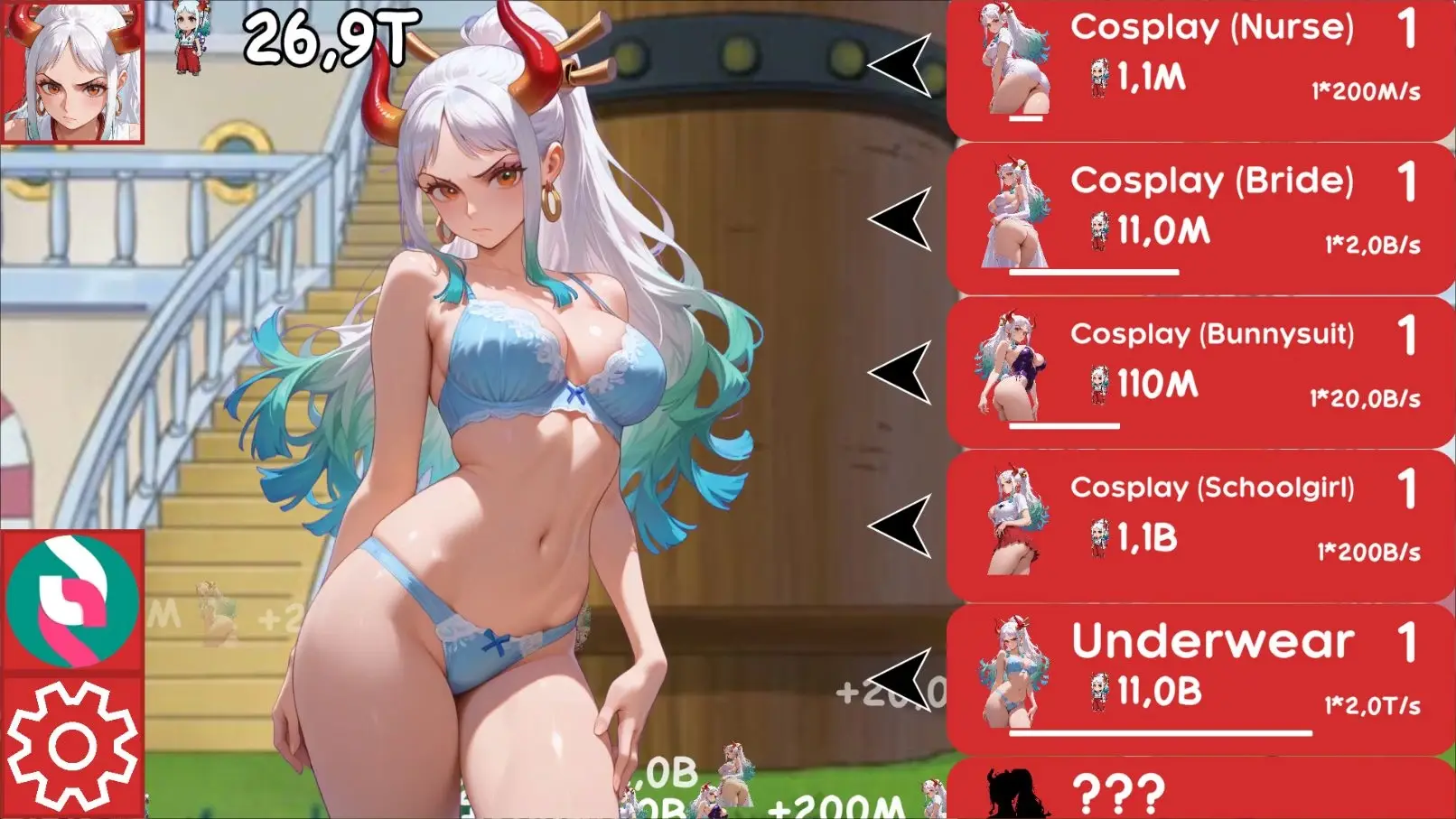 One Piece Hentai Clicker gameplay screenshot 6 (Unity adult game) by SilenceOfTheNight – free download