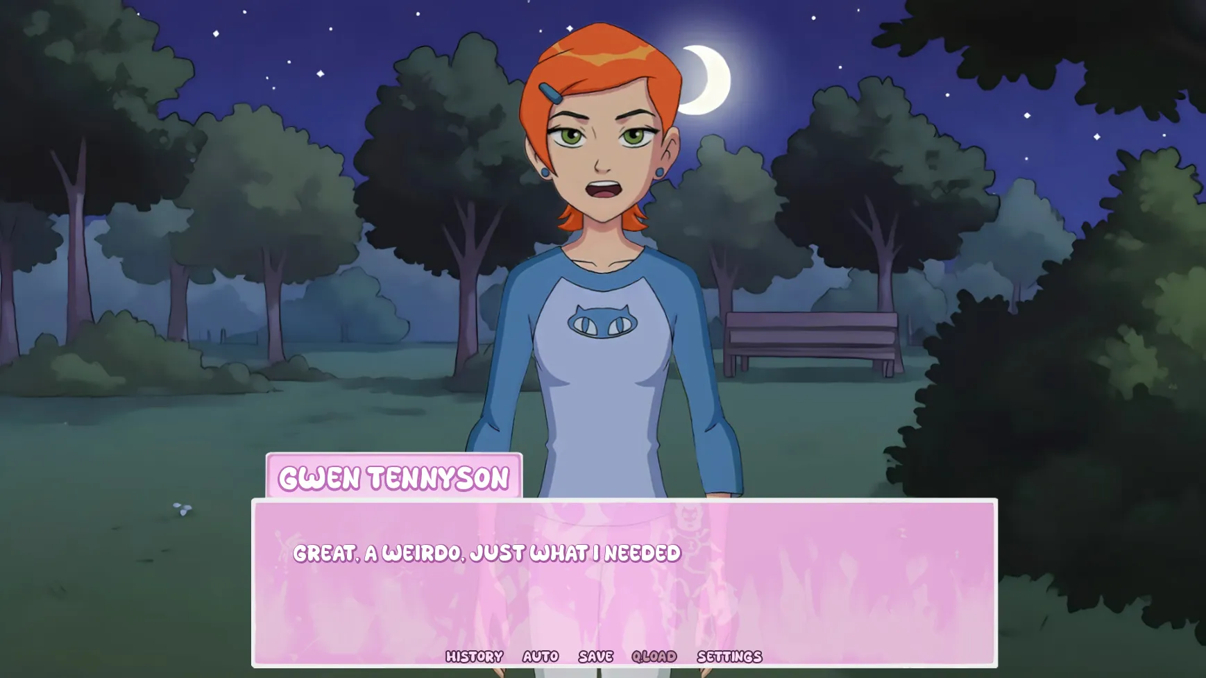 Gwen 18 gameplay screenshot 1 (Ren'Py adult game) by Apoxylon – free download