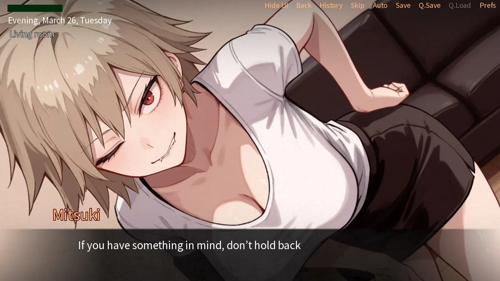 A Night With Mitsuki Bakugou EXTRA gameplay screenshot 4 (Ren'Py adult game) by DoujinSoft – free download