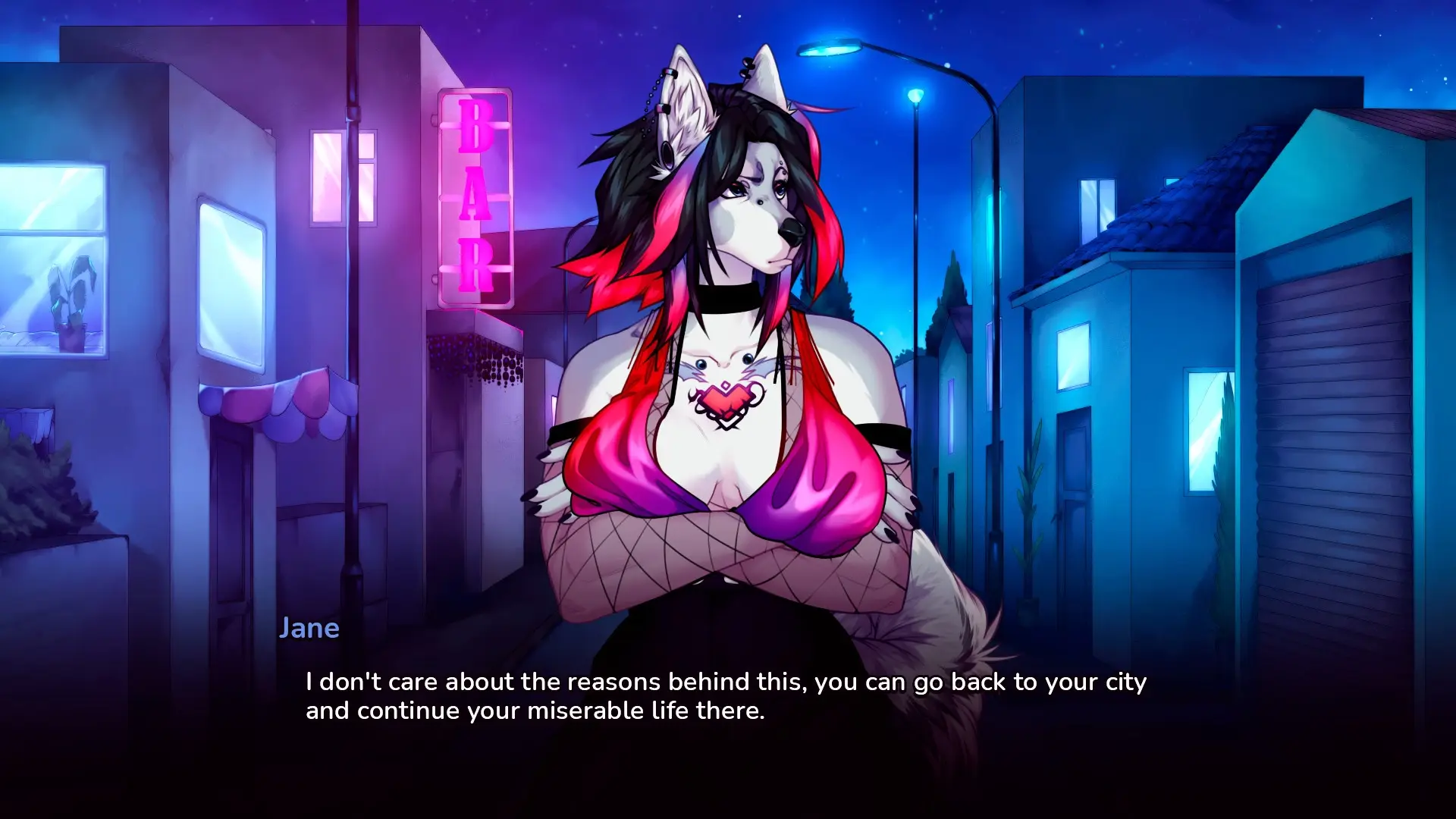 Night of Love gameplay screenshot 4 (Ren'Py adult game) by Dirty Fox Games – free download