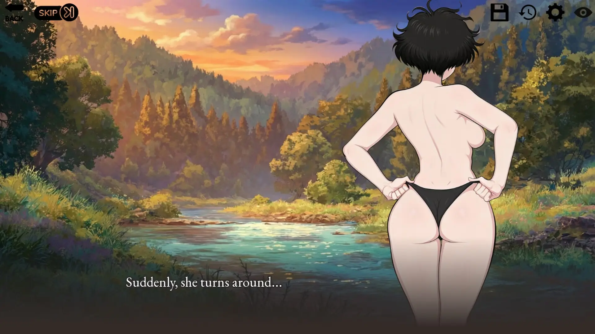 Wilderness with Tomboy gameplay screenshot 6 (Ren'Py adult game) by Rodrigo Piedras – free download