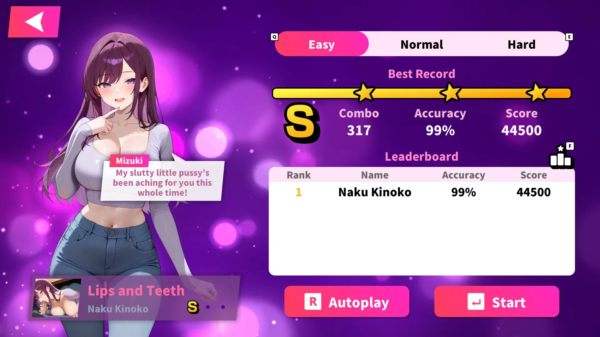 Sex Beats gameplay screenshot 5 (Unity adult game) by Naku Kinoko – free download